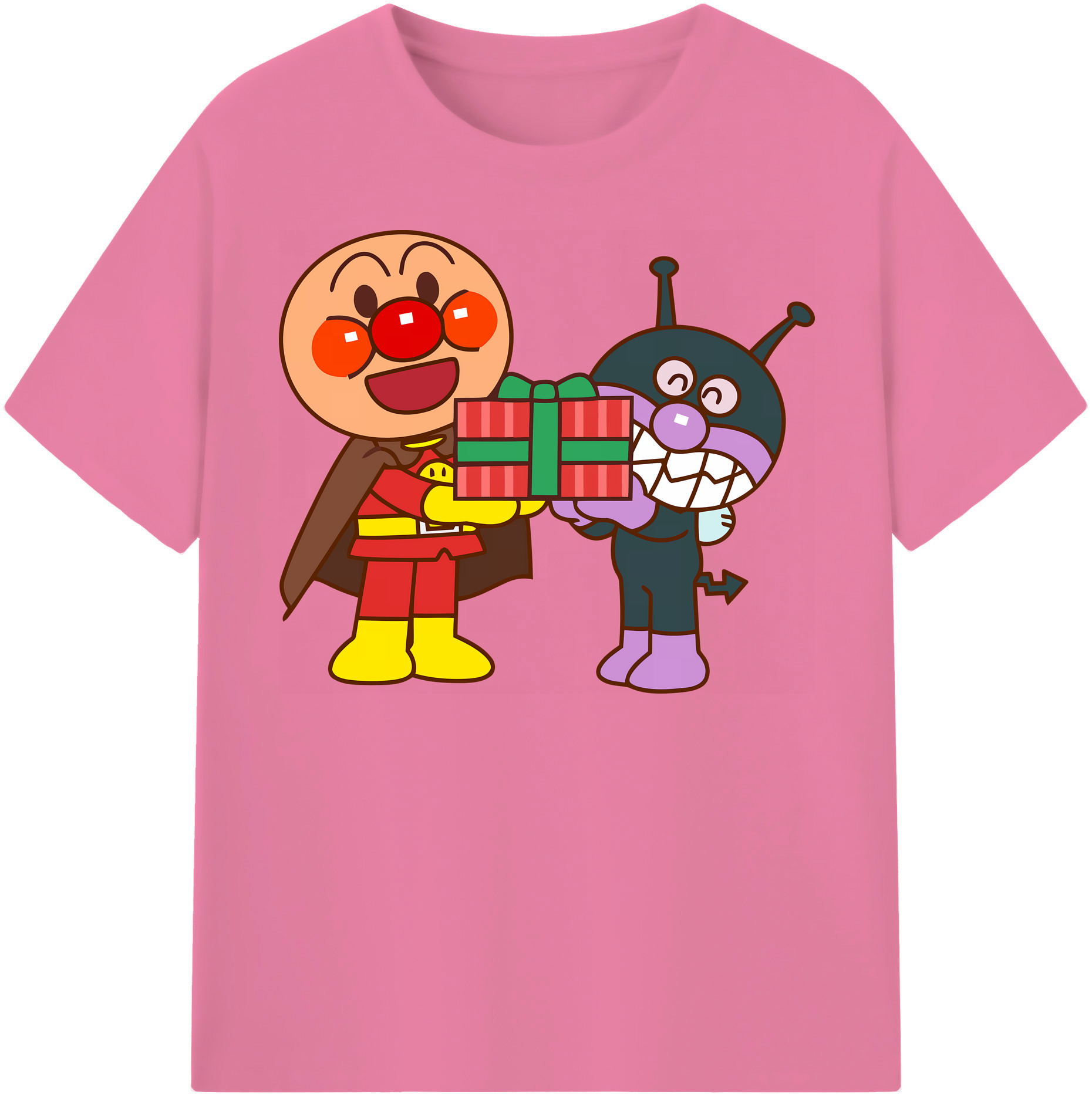 （画像用） アンパンマン Anpanman 綿100％半袖Tシャツ（フロントプリント）